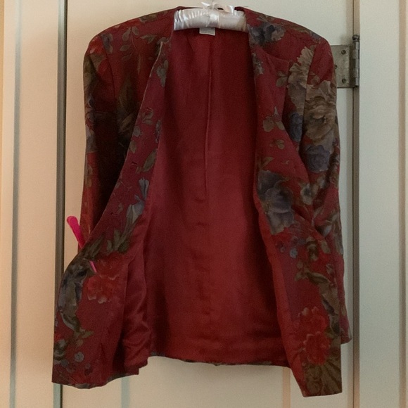 Jones New York Linen Jacket: Tailored, Fully Lined, Pockets, Vintage, Structured - Picture 9 of 13